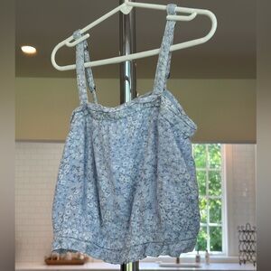 Abercrombie Kids Girl’s Blue Floral Tank Top